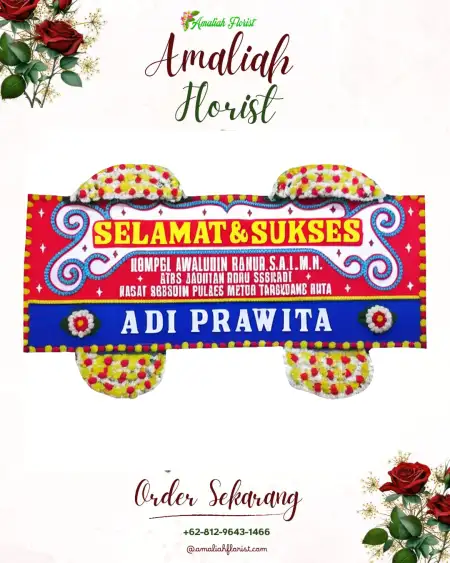 Papan Bunga Ucapan Selamat Ped